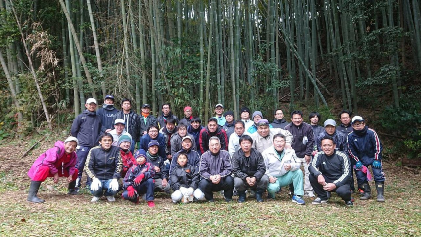 坂元台小おやじの会門松